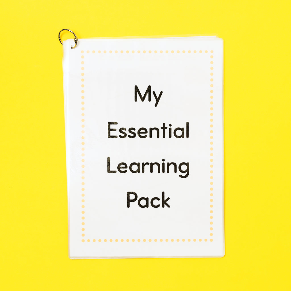 The essential pack contains 17 reusable pages packed with activities to help with alphabet, numbers, tracing practice, name writing, shapes, patterns, and scissor practice. It also includes a marker with eraser to write and erase again and again.